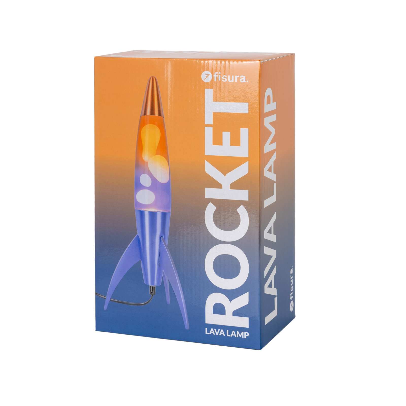 Lava Lamp ROCKET blue gradient 