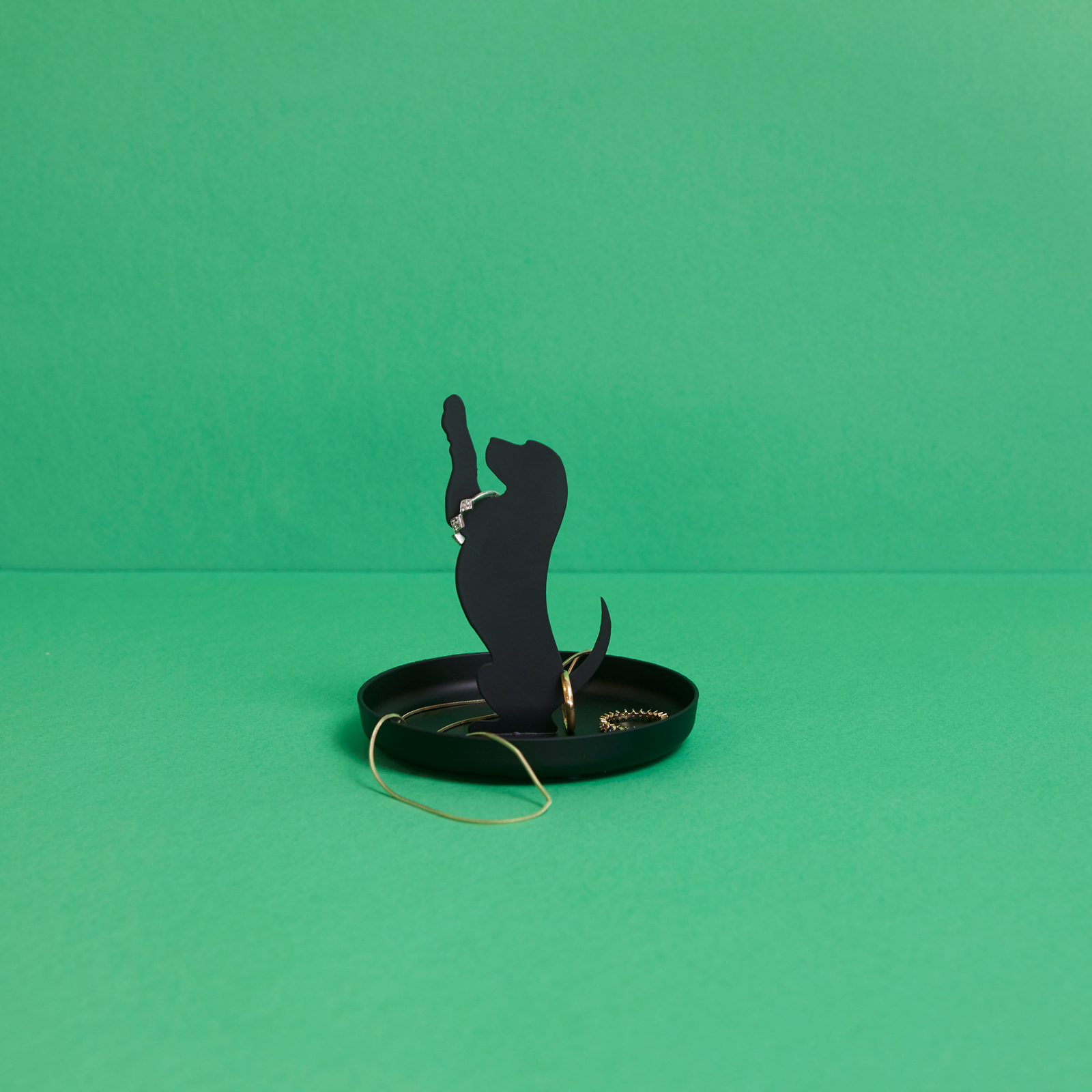 Ringhalter PUPPY schwarz aus Metall 