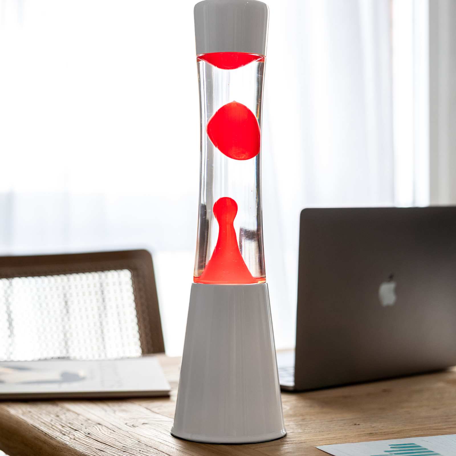 Lava Lamp TOWER red/white 