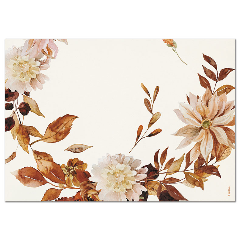 Papiertischset AUTUMN LEAVES 4 Sujets à 12 Blatt