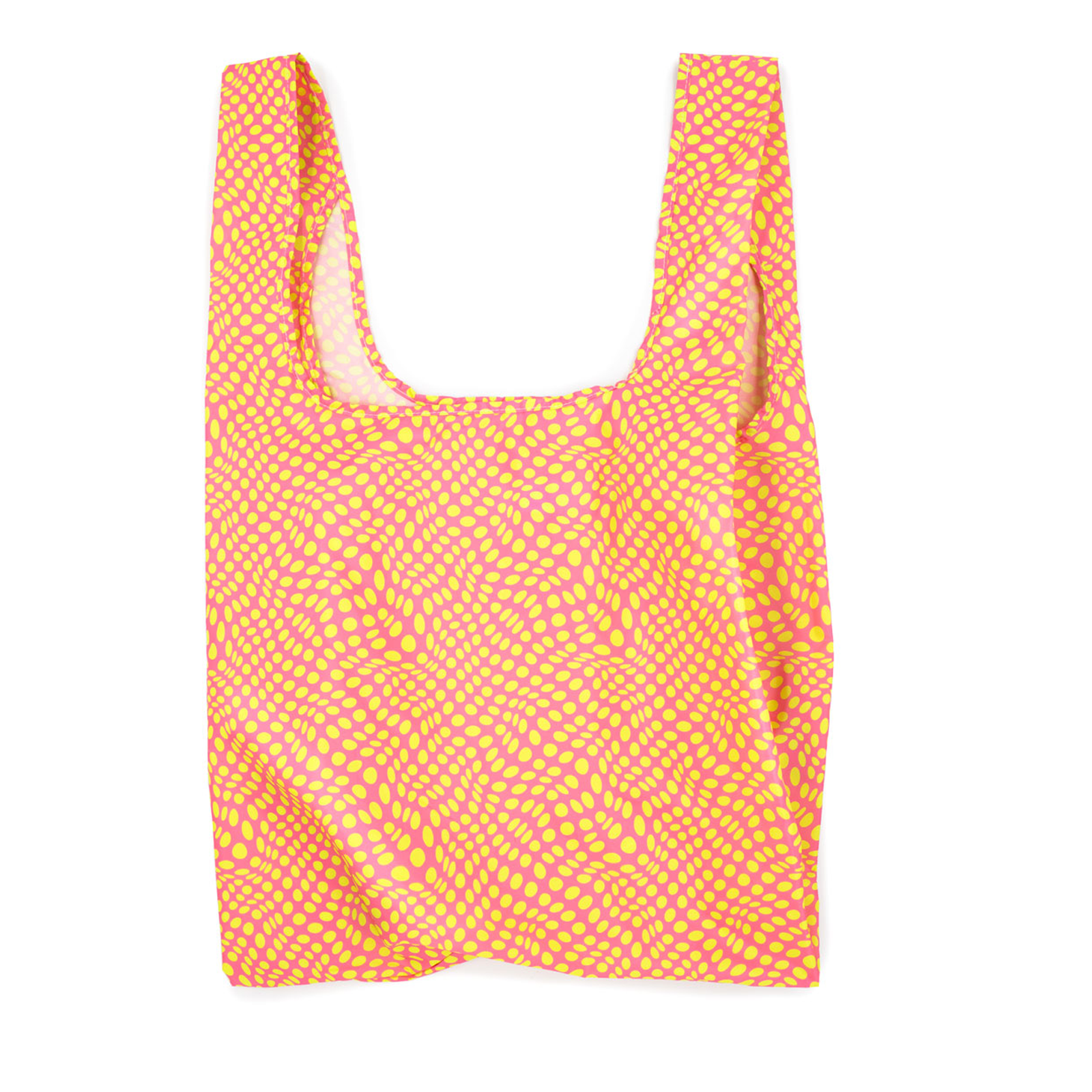 Medium Bag Twisted Polka pink & yellow 