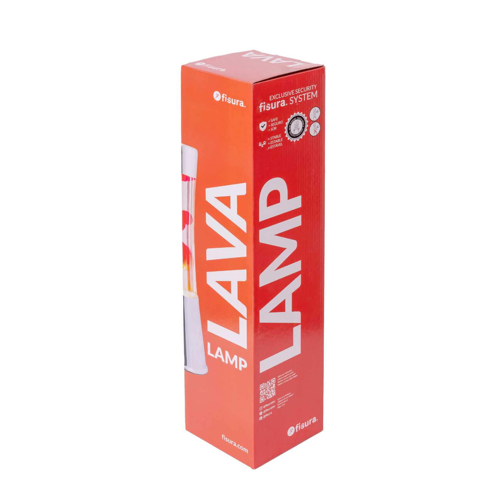 Lava Lamp TOWER red/white 