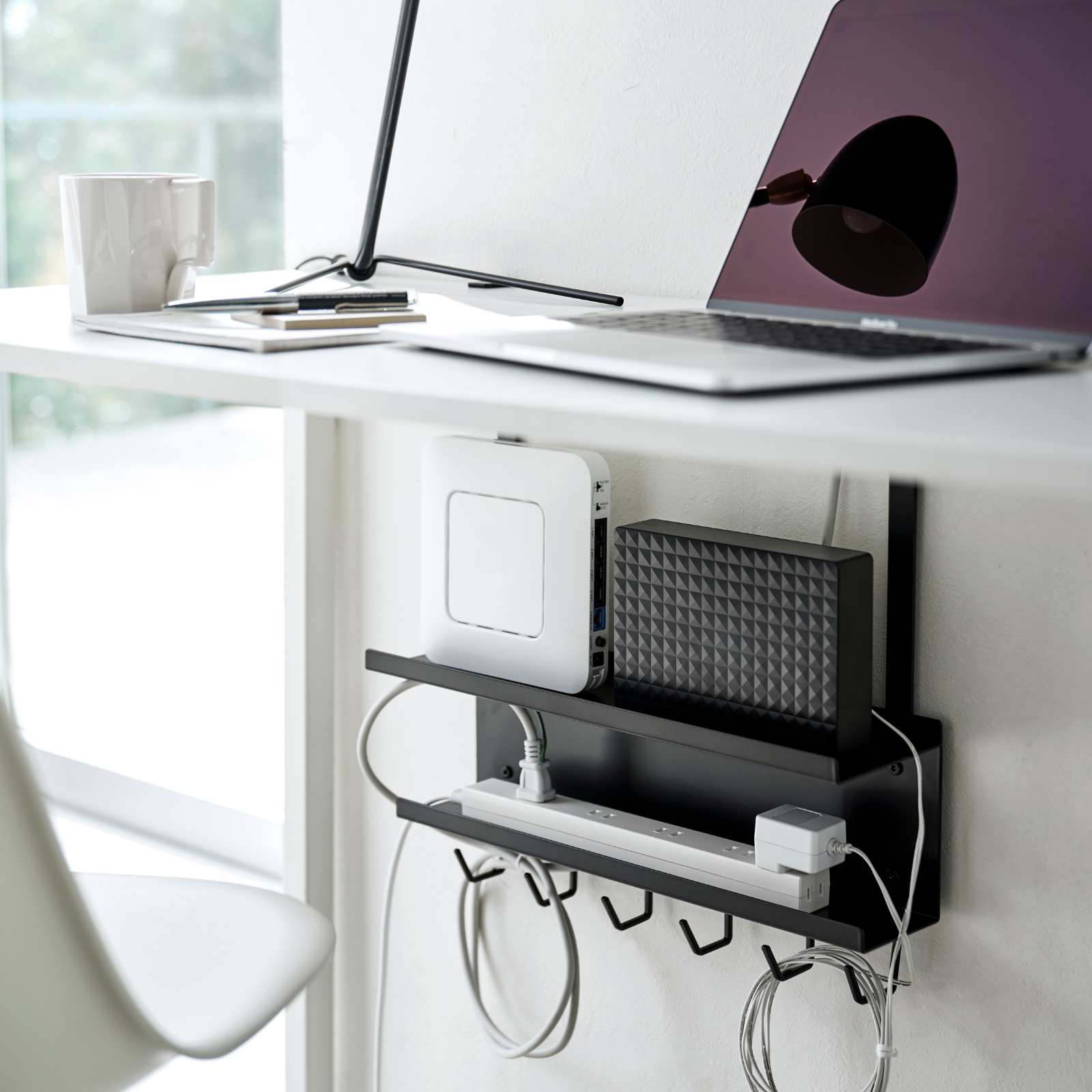 Untertisch-Kabel-/Router-Organizer SMART  schwarz
