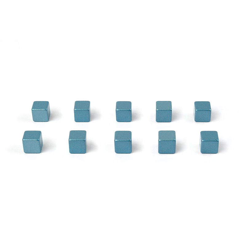 Magnete KUBIQ 10er Set blau 