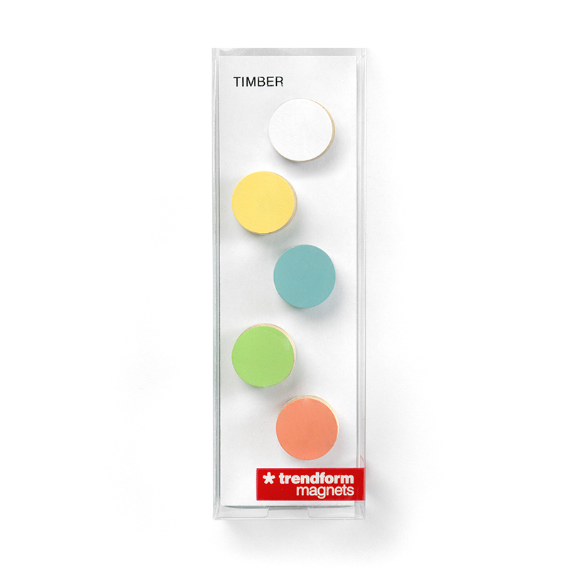 Magnete TIMBER ROUND 5er Set  