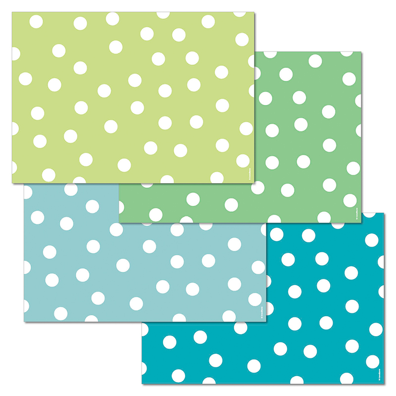 Papiertischset POLKA AQUA 4 Sujets à 12 Blatt