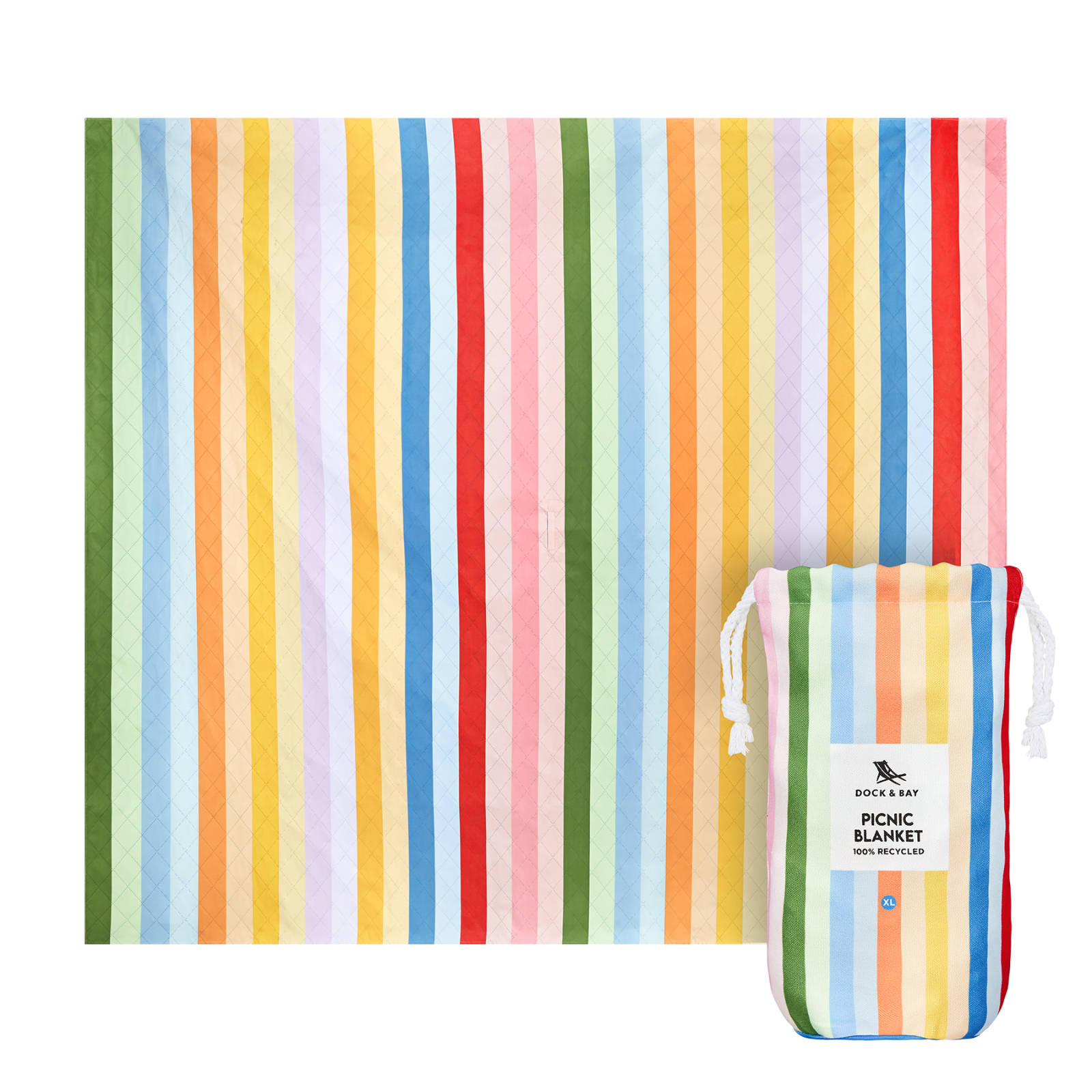 PICNIC BLANKET Candy Stripes XL 