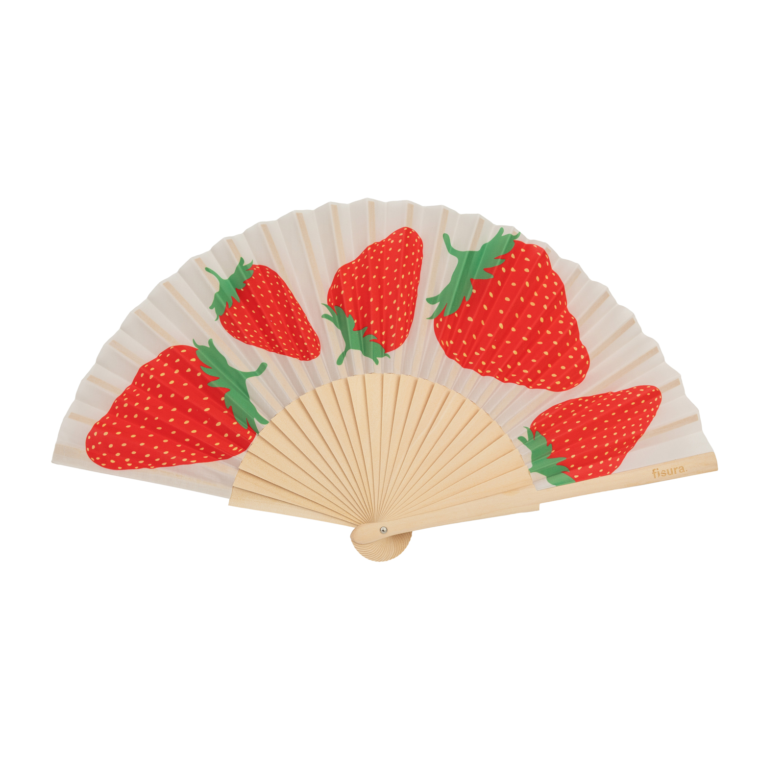 Handfächer STRAWBERRIES 