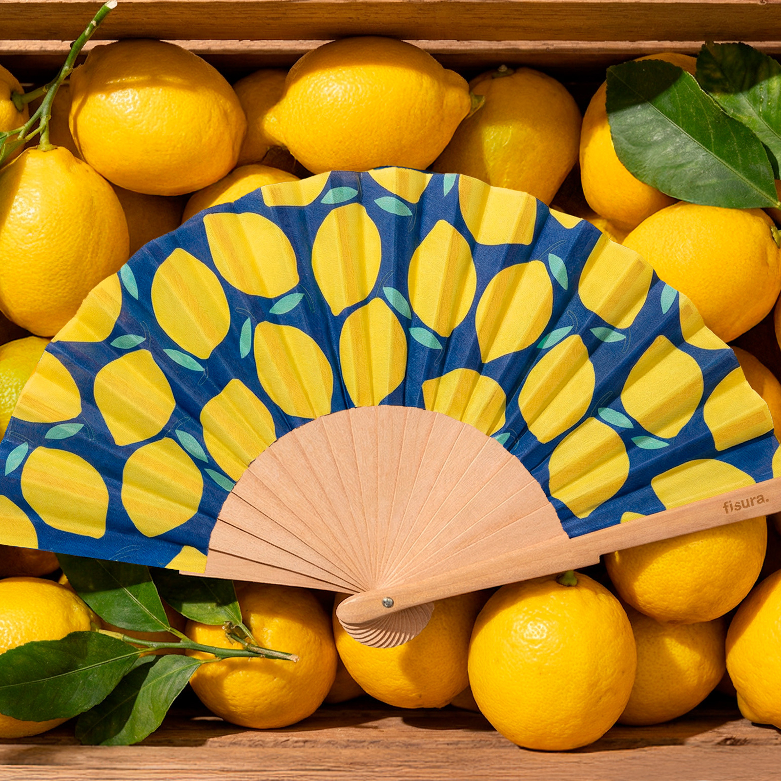 Handfächer LEMONS 