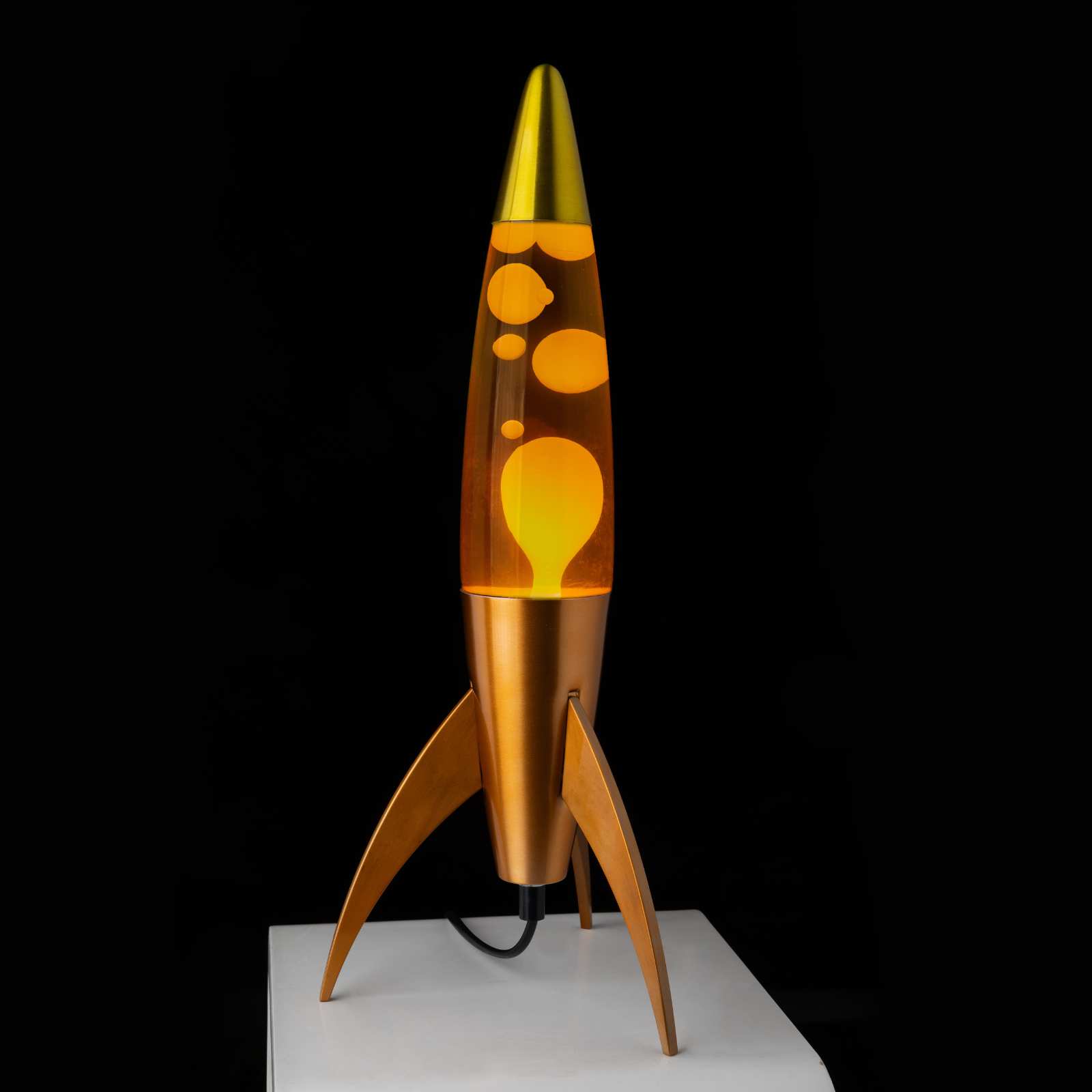 Lava Lamp ROCKET orange gradient 