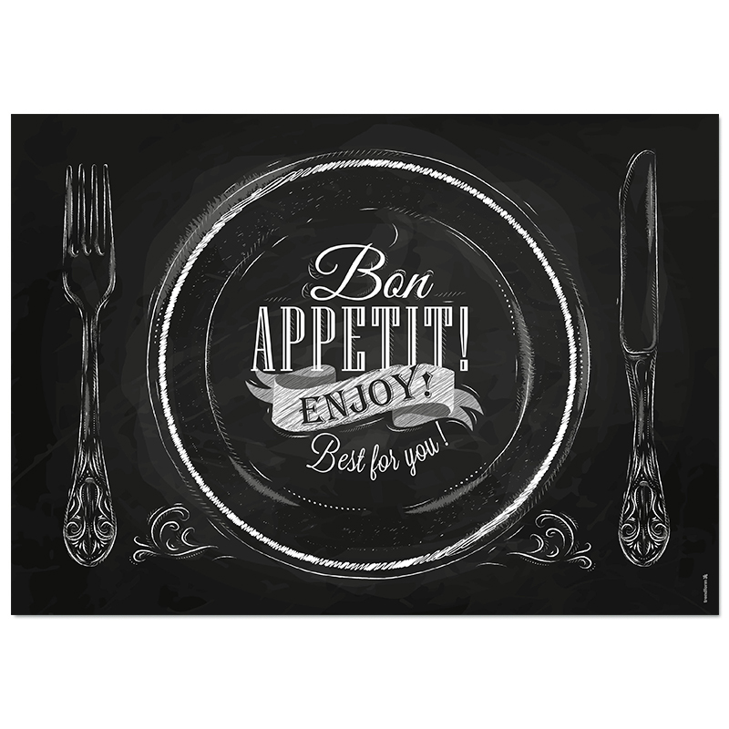 Papiertischset ENJOY Block mit 50 Blatt