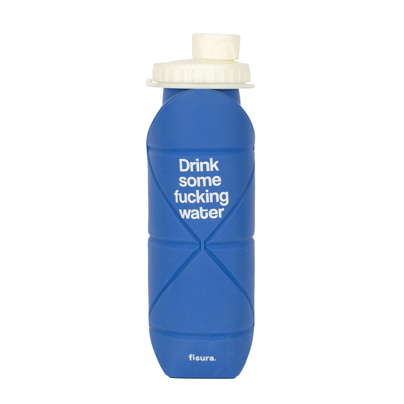 Faltbare Flasche Drink some fucking water 