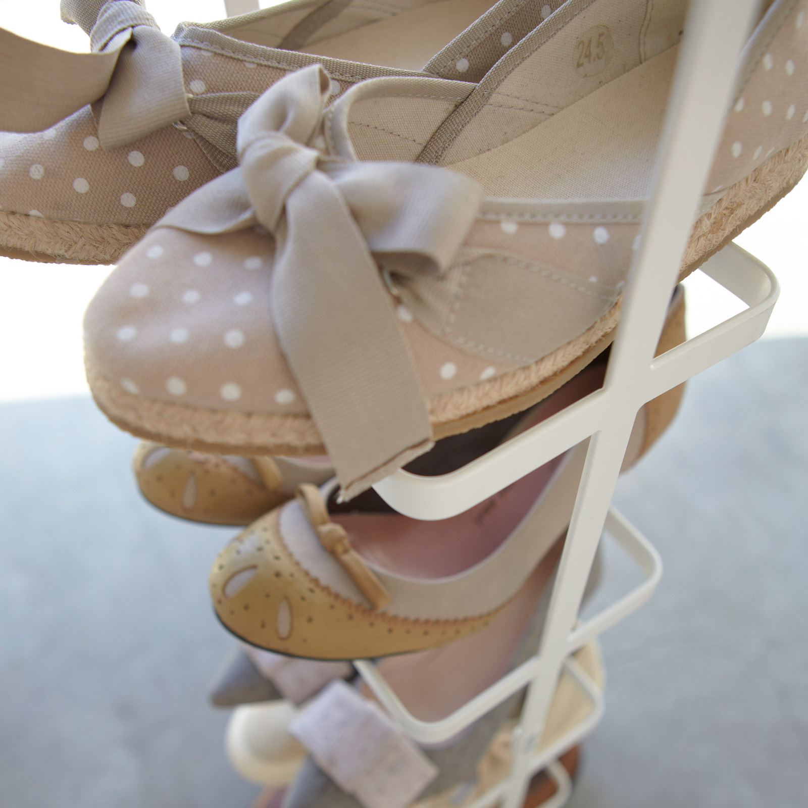 Schuhregal hoch TOWER weiss 
