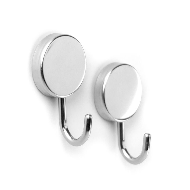 Magnethaken STEEL MAMBA 2er Set silber 