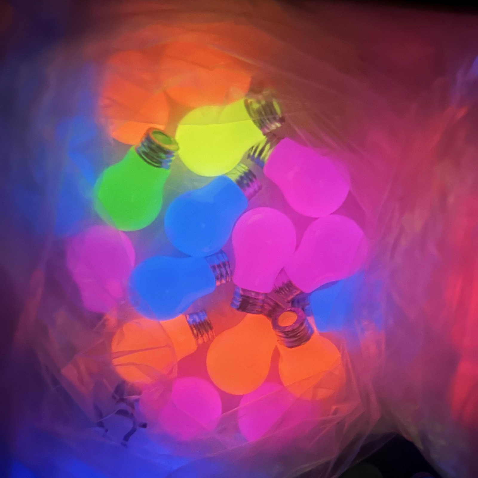 Magnete BULB GLOW 5er Set multicolor glow in the dark
