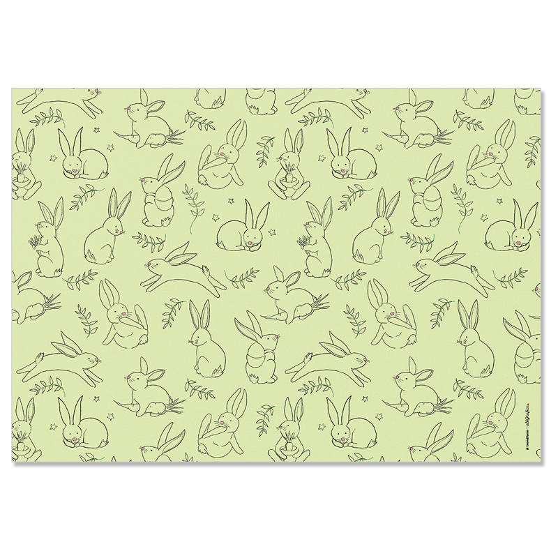Papiertischset BUNNY 4 Sujets à 12 Blatt