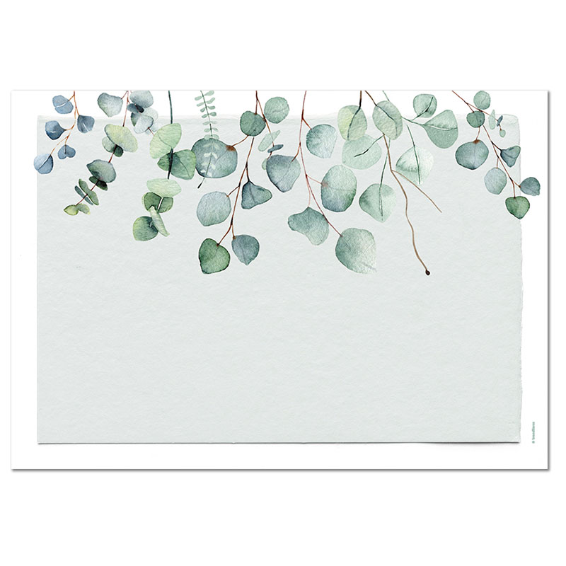 Papiertischset EUCALYPTUS 4 Sujets à 12 Blatt
