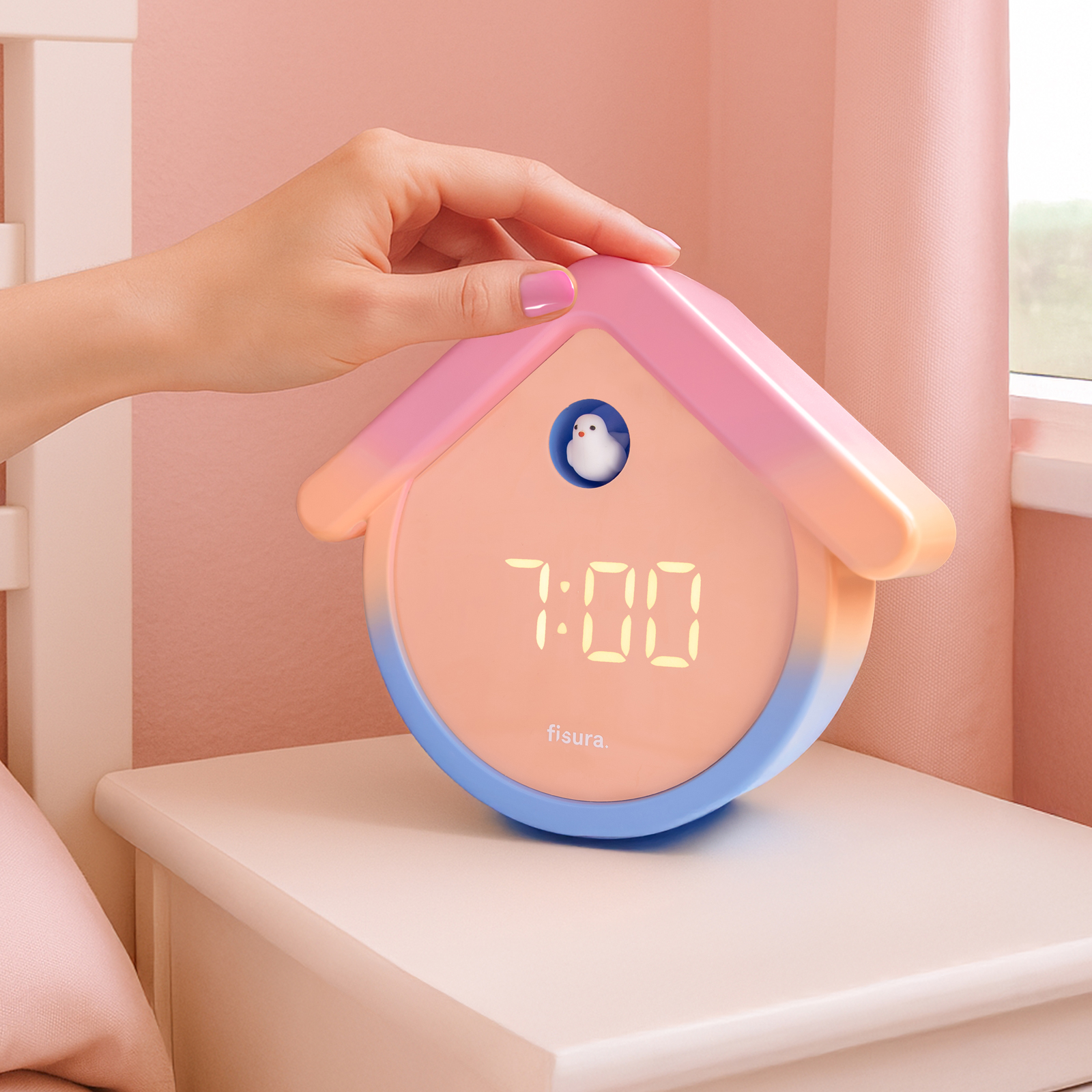 CUCKOO DIGITAL CLOCK gradient 