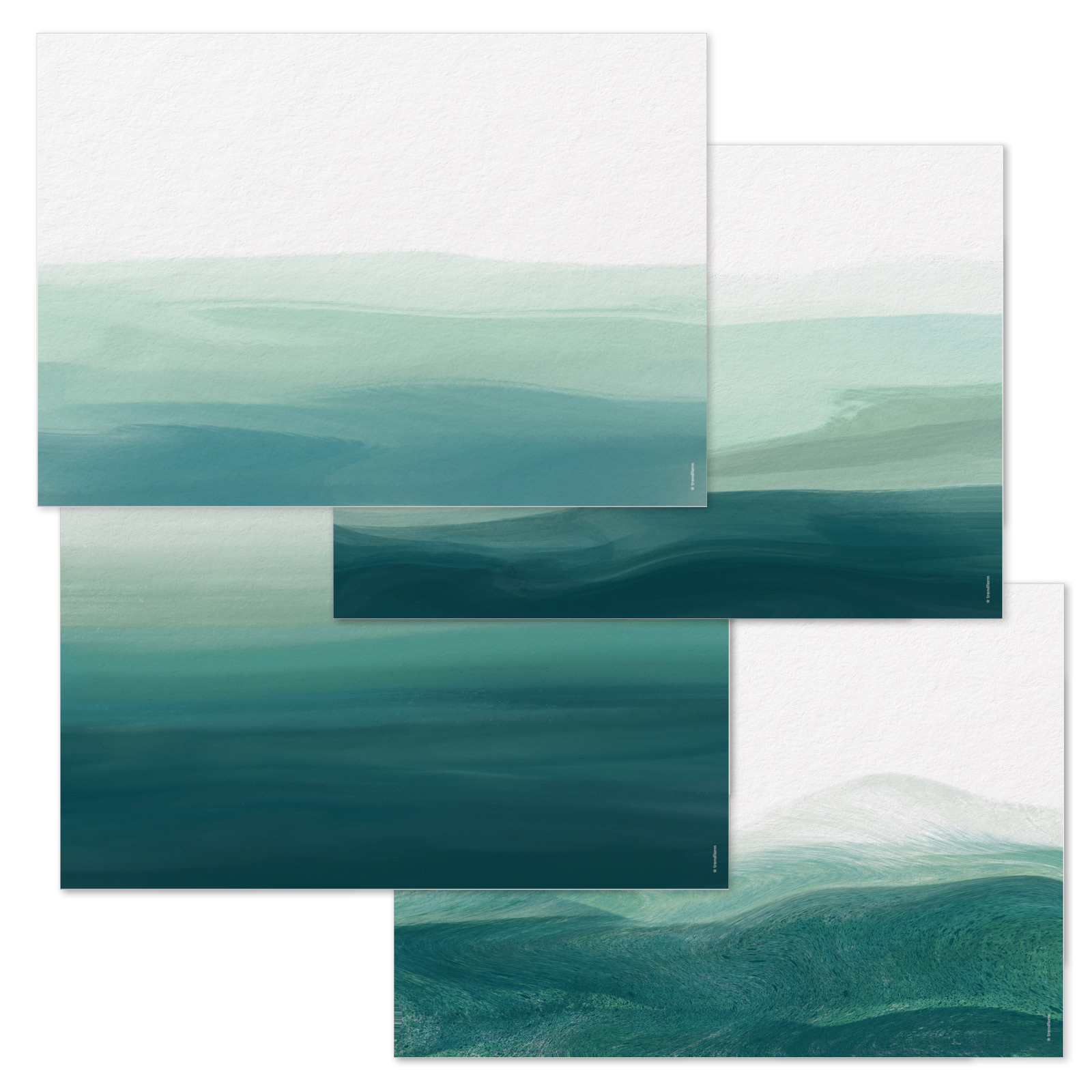 Papiertischset OCEANA 4 Sujets à 12 Blatt