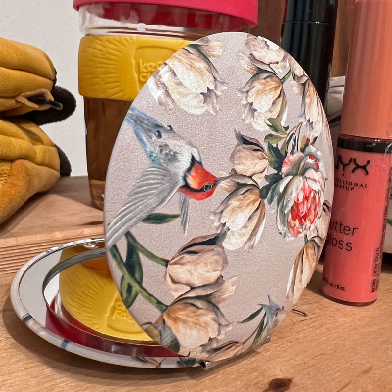 Klappspiegel EISVOGEL beige 