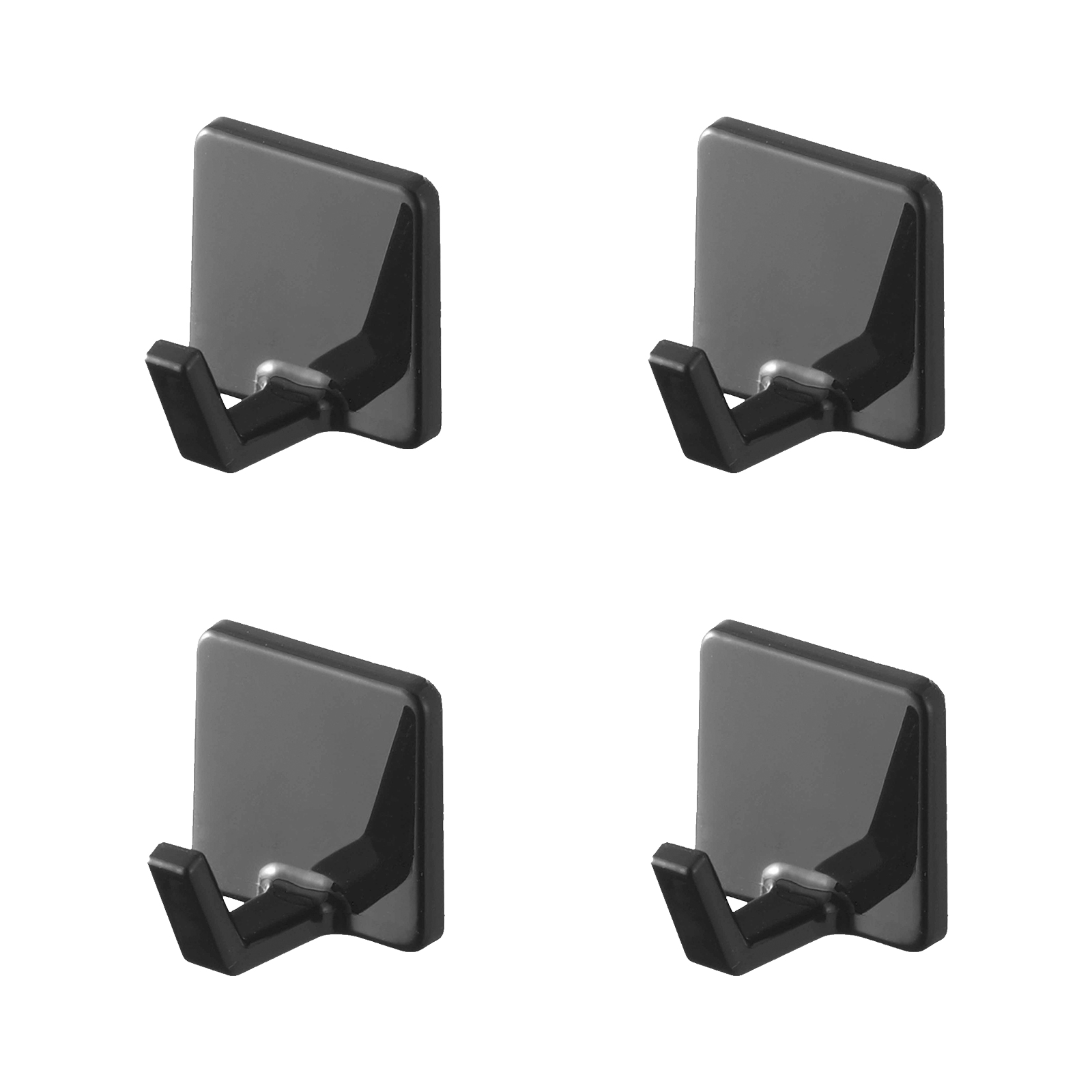 Klebehaken-Haken (4er-Set) TOWER schwarz 