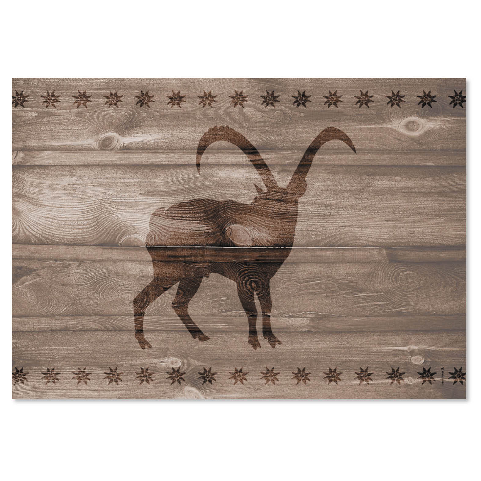 Papiertischset STEINBOCK 4 Sujets à 12 Blatt
