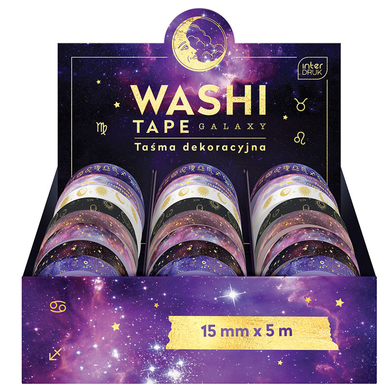 Washi Tape GALAXY Display à 24 Stück 