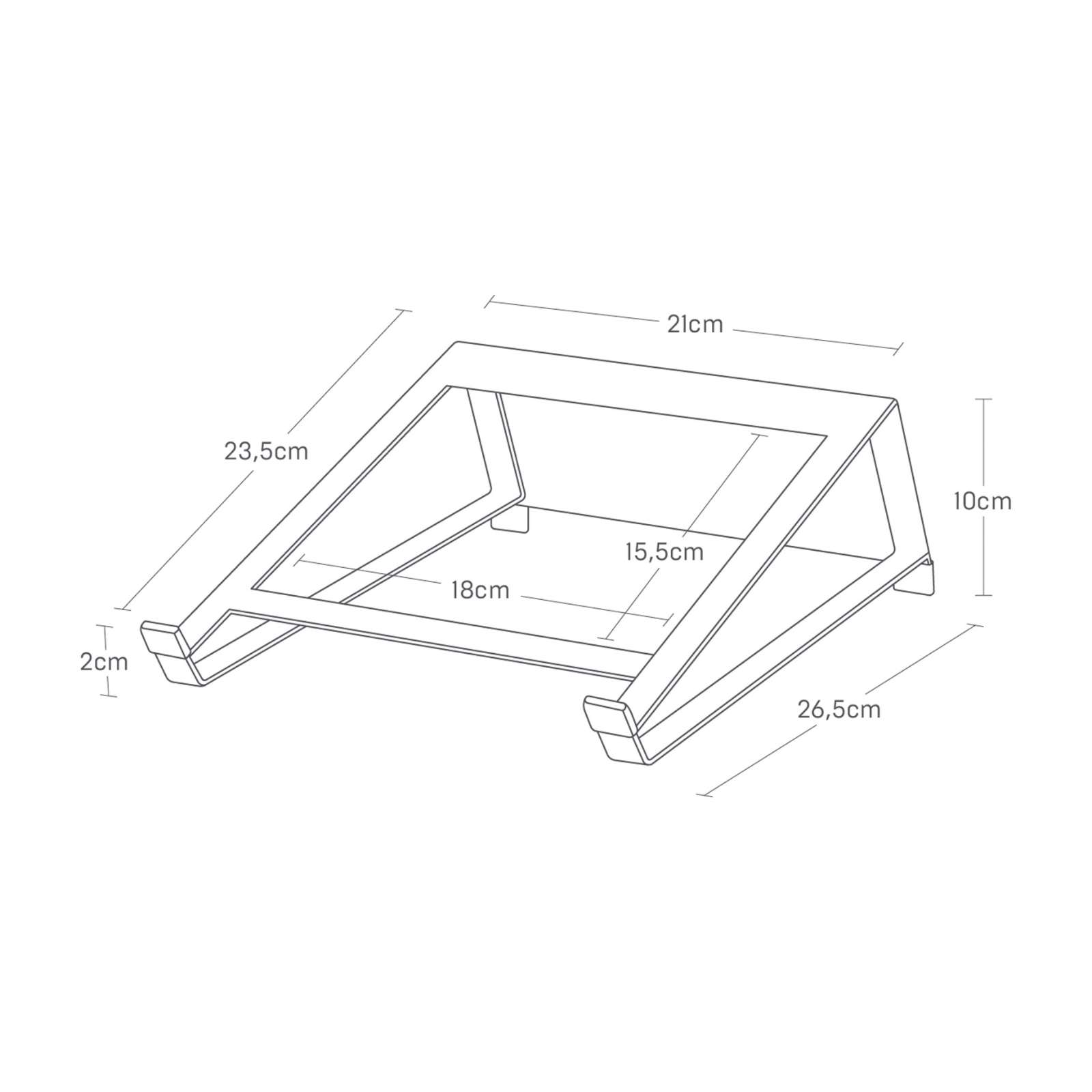 Tablet-/Laptophalter mit Doppelfunktion TOWER weiss 