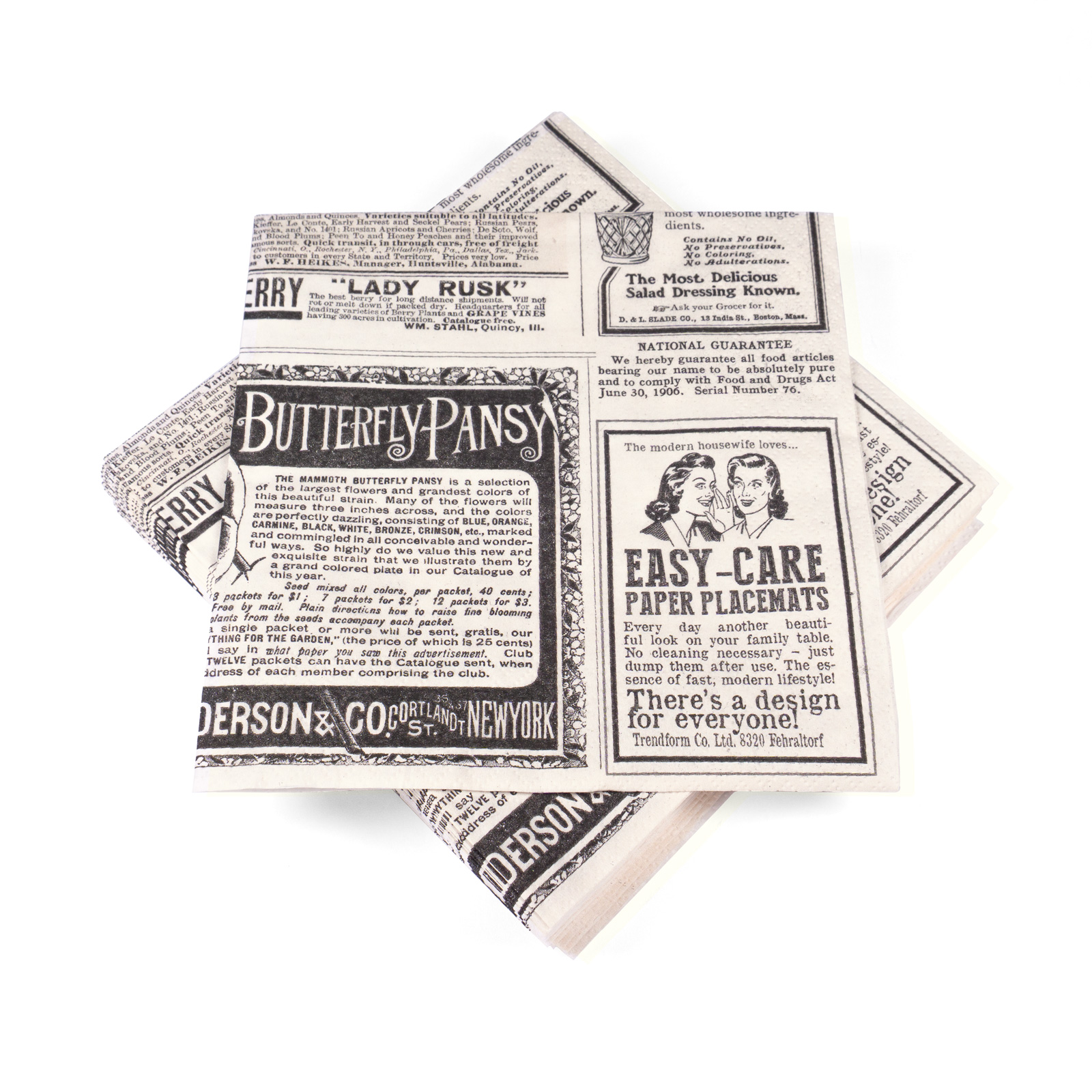 Papierservietten NEWSPAPER 20er Set