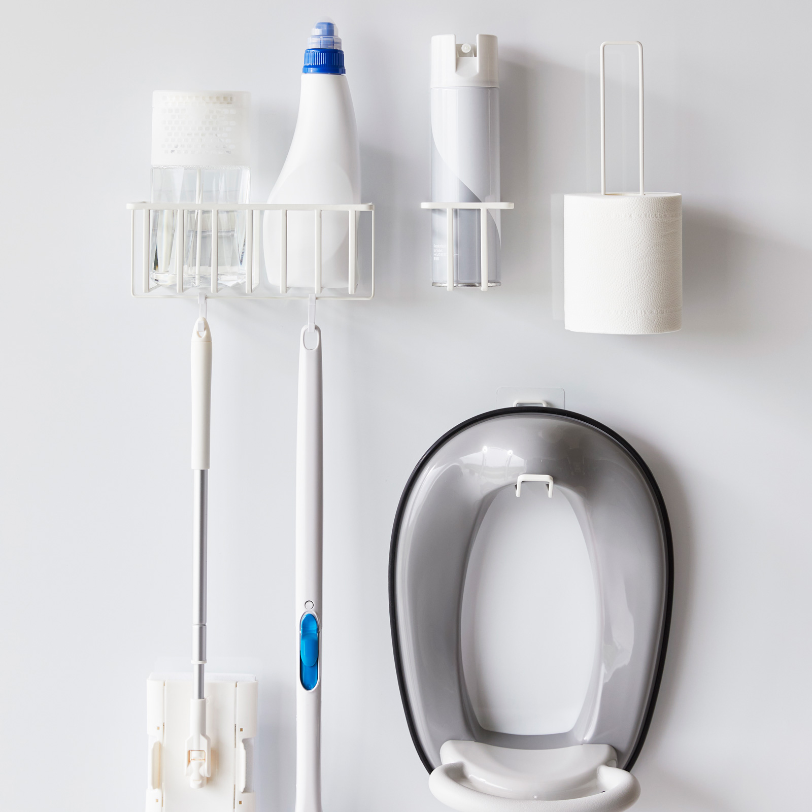 Klebehaken-Toilettenpapierhalter TOWER weiss 