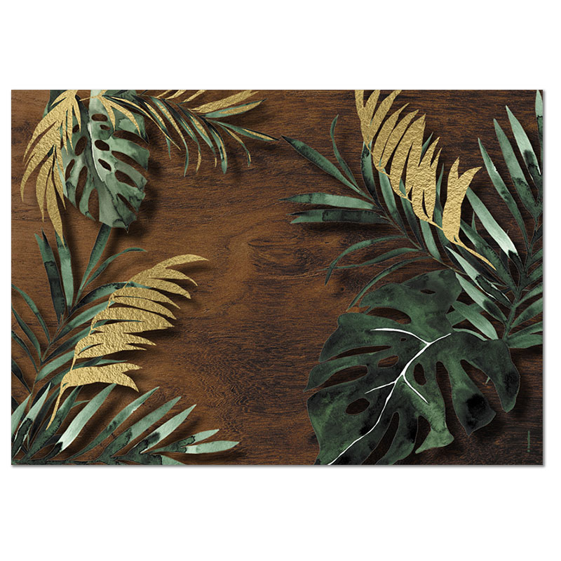 Papiertischset TROPICAL GOLD 4 Sujets à 12 Blatt