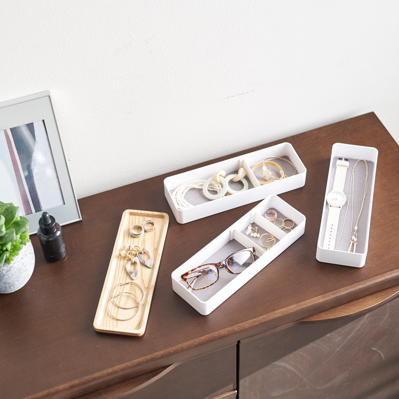 3-stufige Accessoire-Ablage RIN weiss mit Deckel