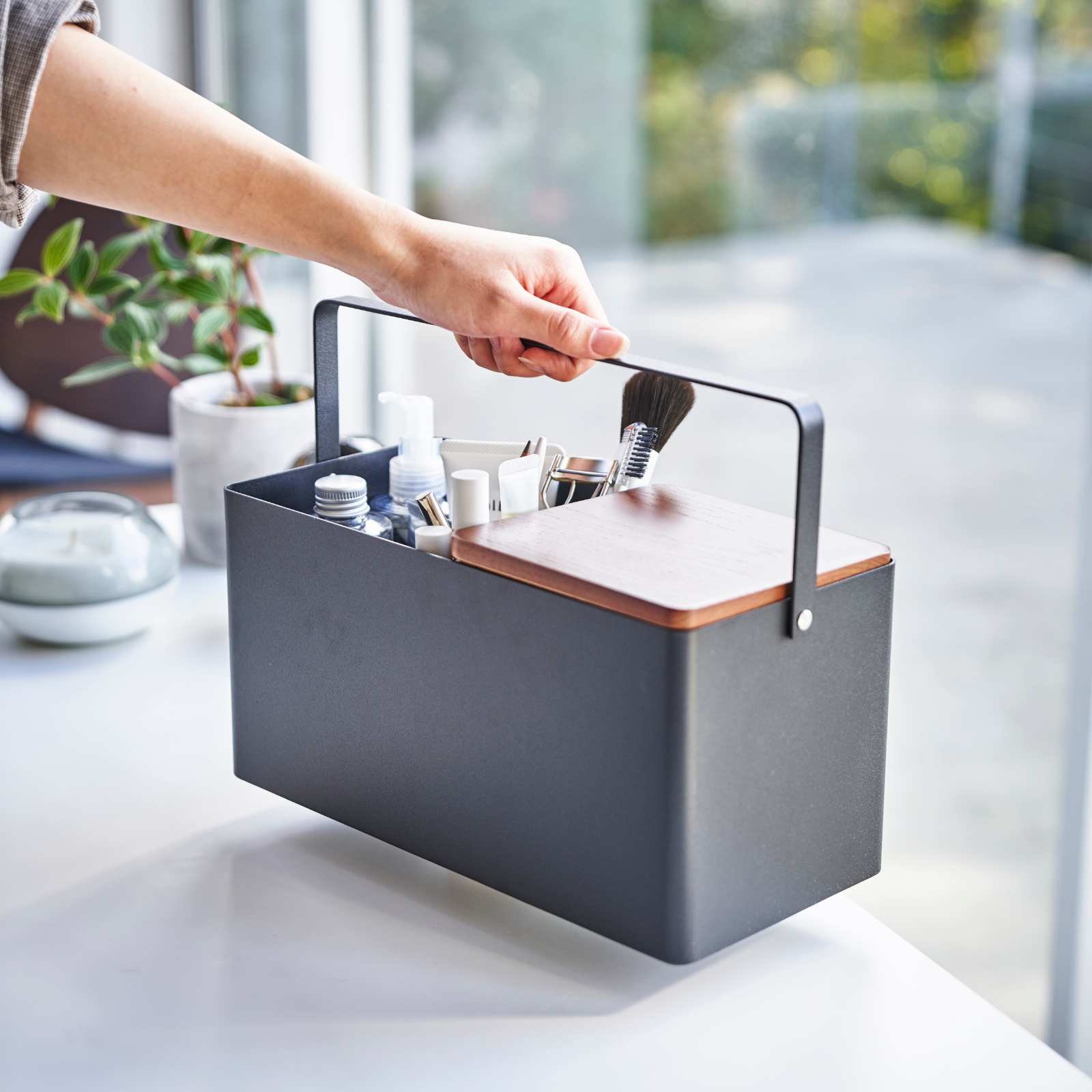 Make-up-Box TOWER schwarz 