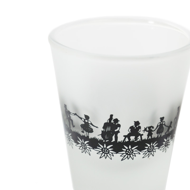 Schnapsglas SWISS TRADITION satiniert 