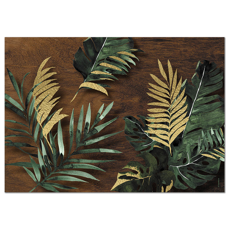 Papiertischset TROPICAL GOLD 4 Sujets à 12 Blatt