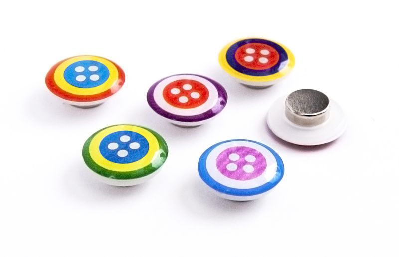 Magnete BUTTON 6er Set  