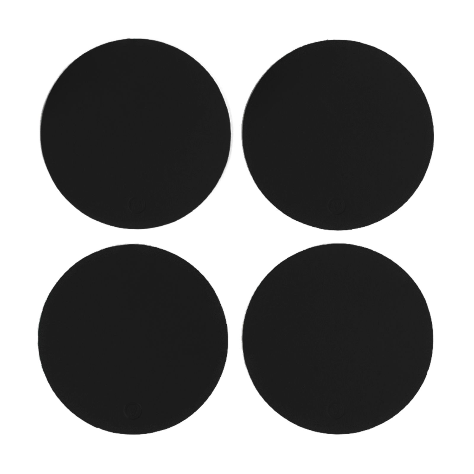 Ruca Round Coasters (x4) Black 