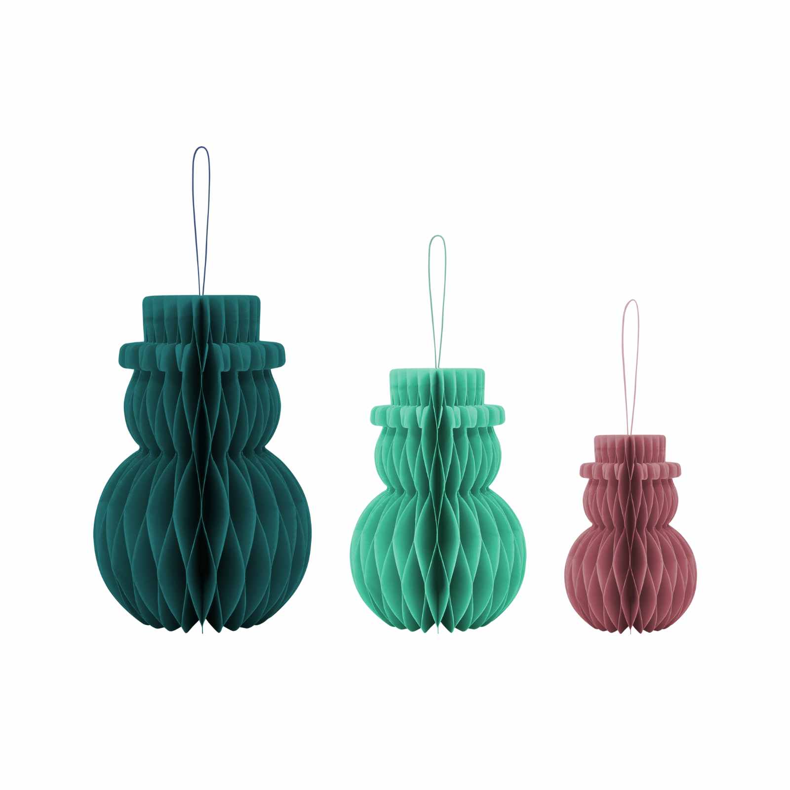 Baumschmuck 3er-Set Schneemänner 