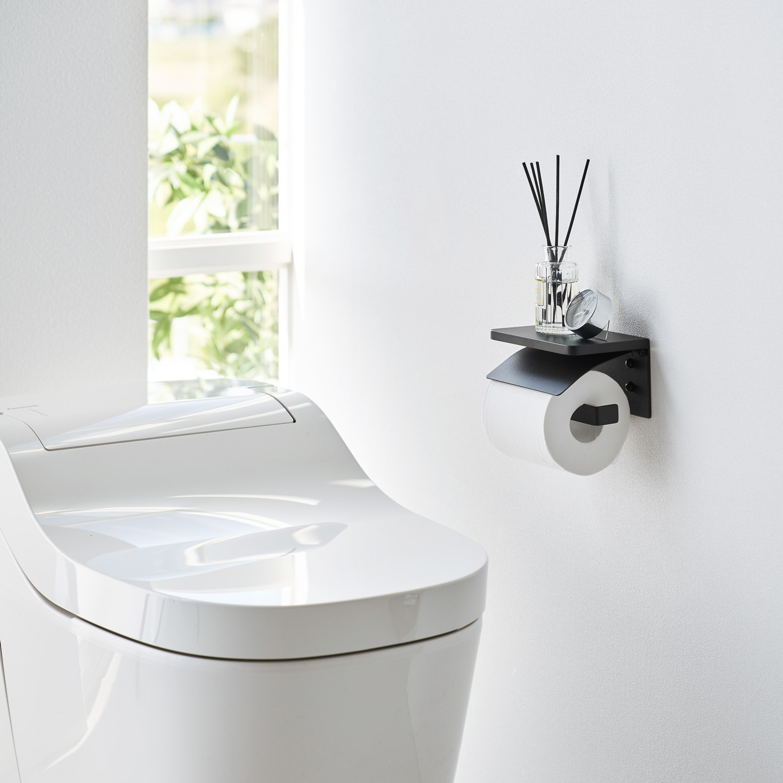 Wand-Toilettenpapierhalter TOWER schwarz 