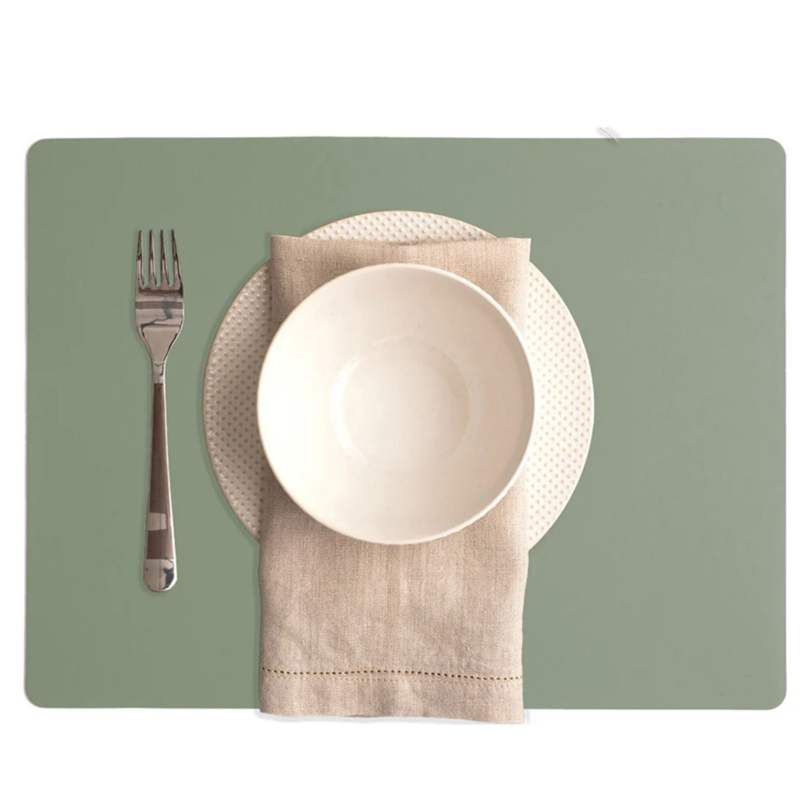 Ruca Rectangle Placemat Sage Green 