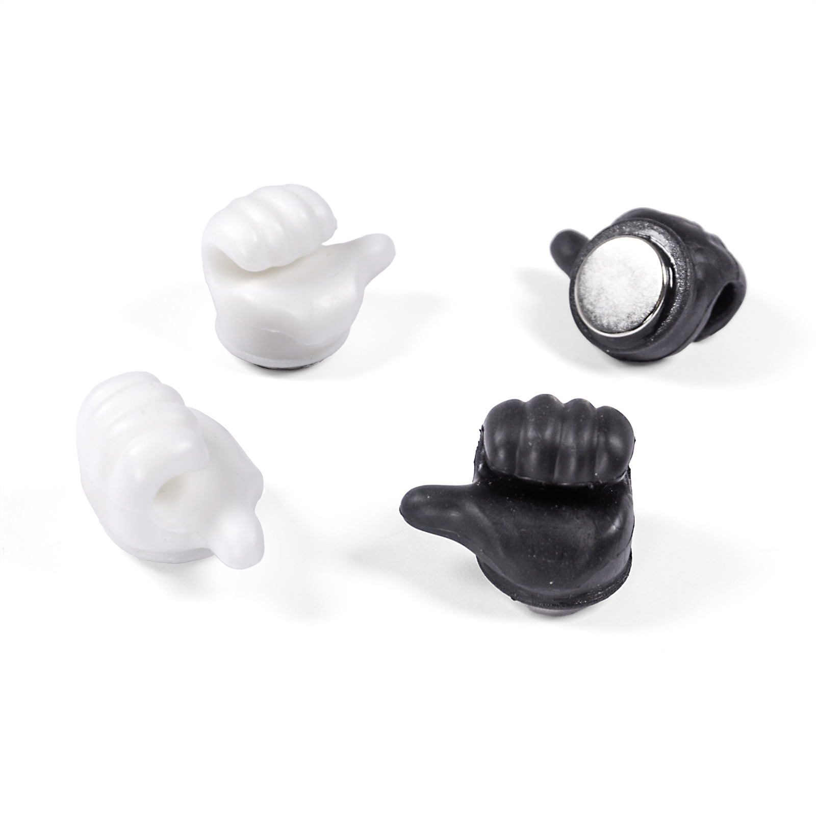 Magnet-Clip HANDY 4er Set schwarz/weiss 
