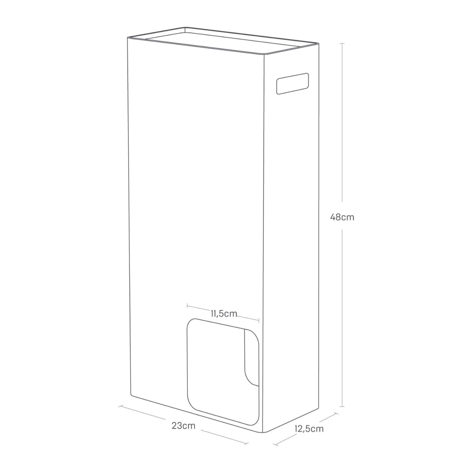Toilettenpapierspender gross TOWER weiss 