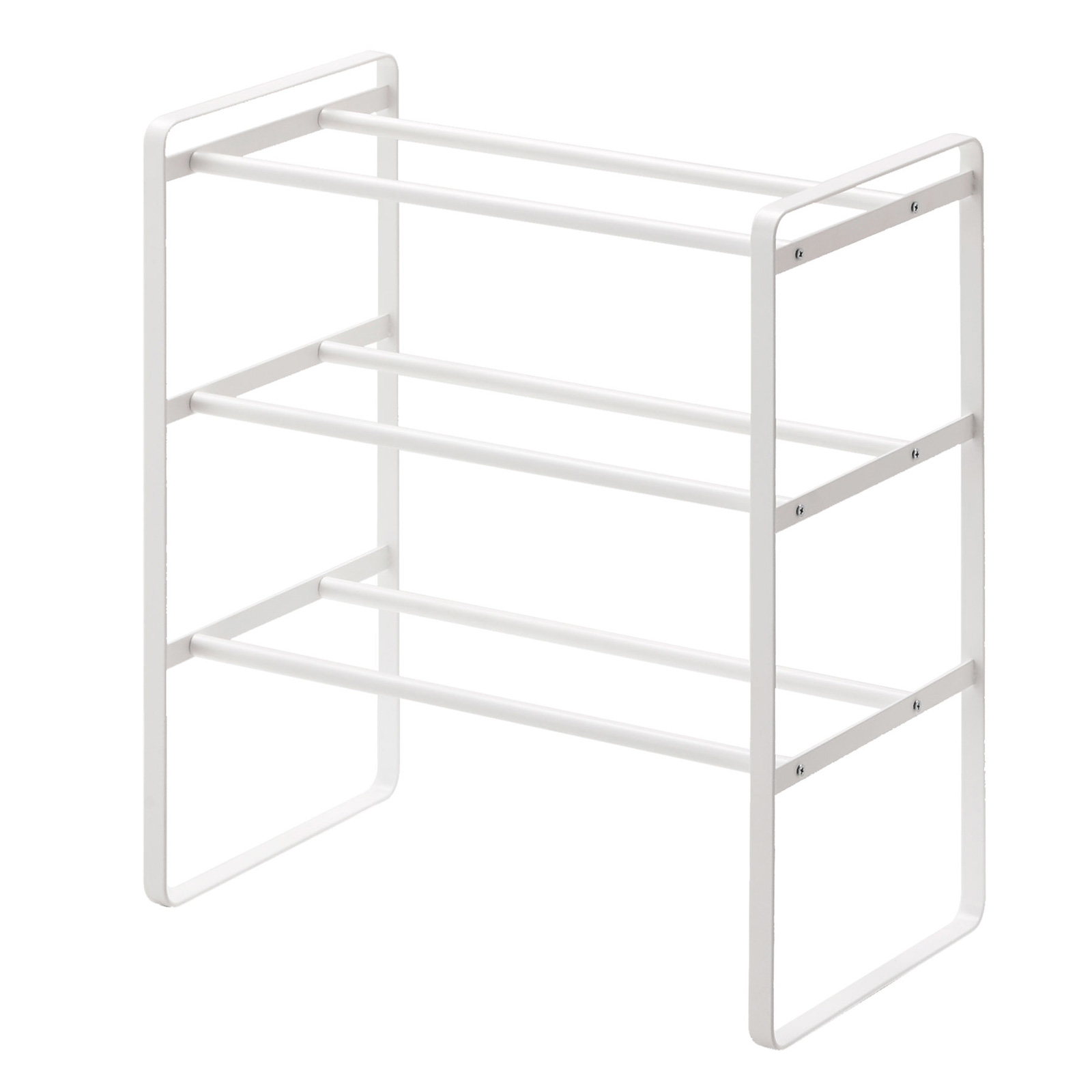 3-stufiges ausziehbares Schuhregal TOWER weiss 