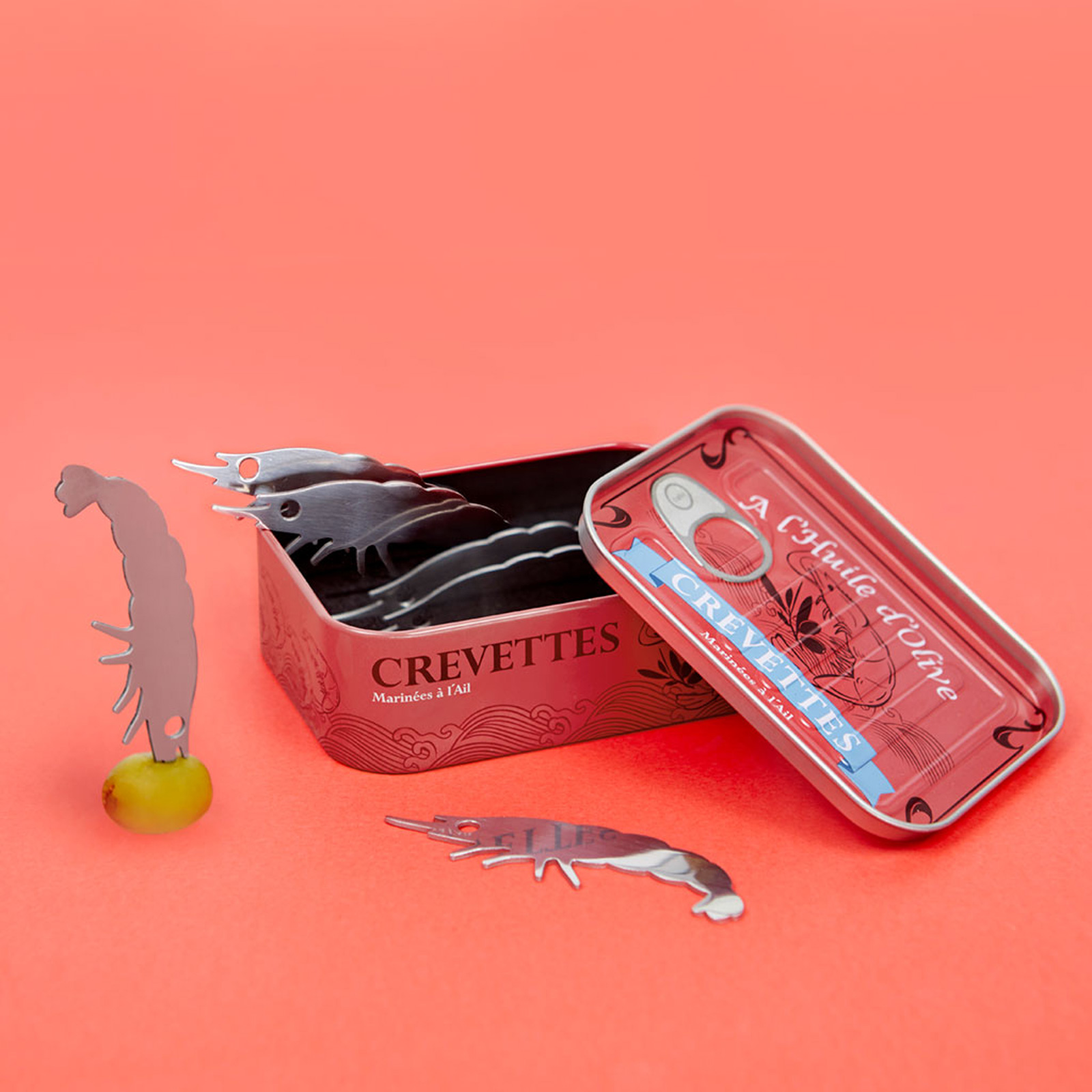 Party Forks CREVETTES 6er assortiert 