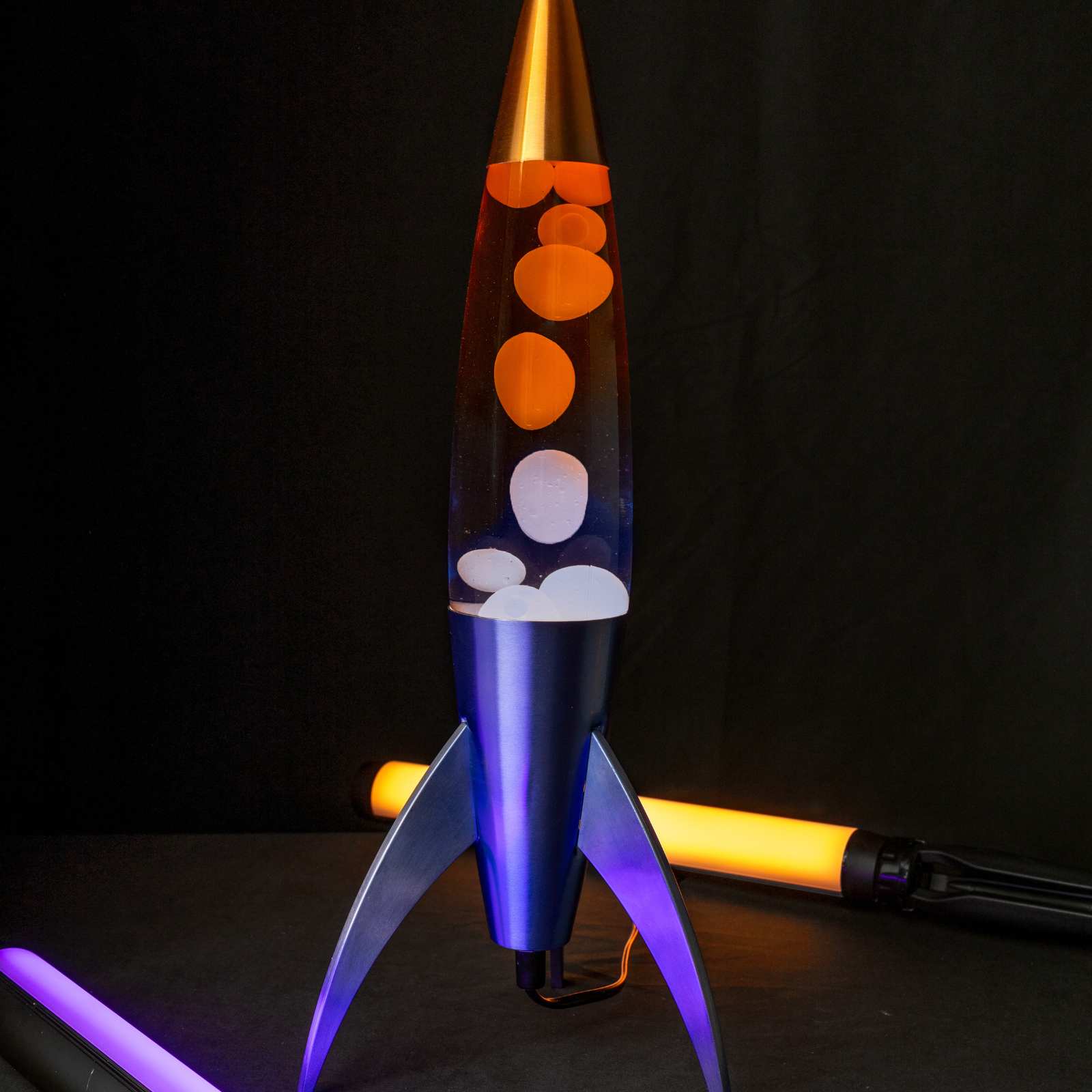 Lava Lamp ROCKET blue gradient 