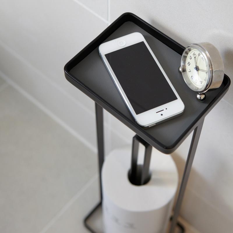 Toilettenpapierständer TOWER schwarz 