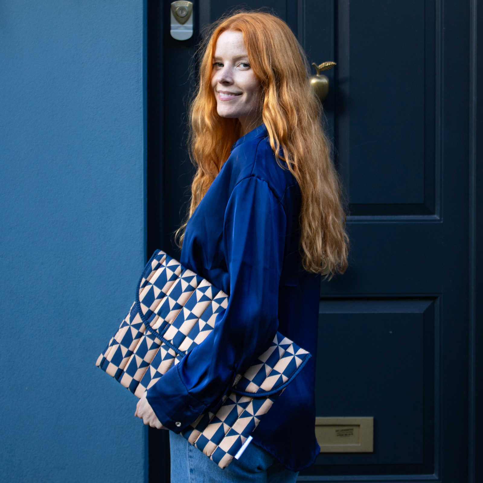 Laptop Sleeve 16'' Navy Coffee  