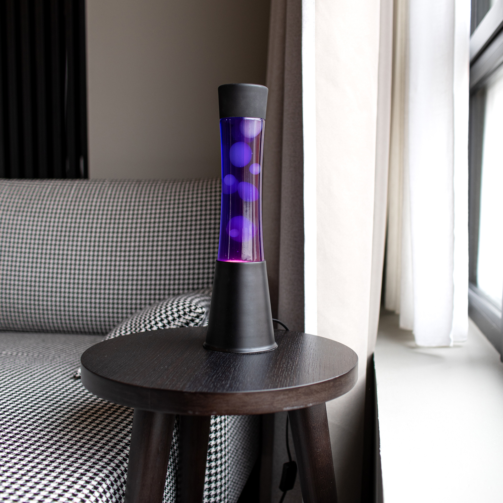 Lava Lamp TOWER Purple Black Base 