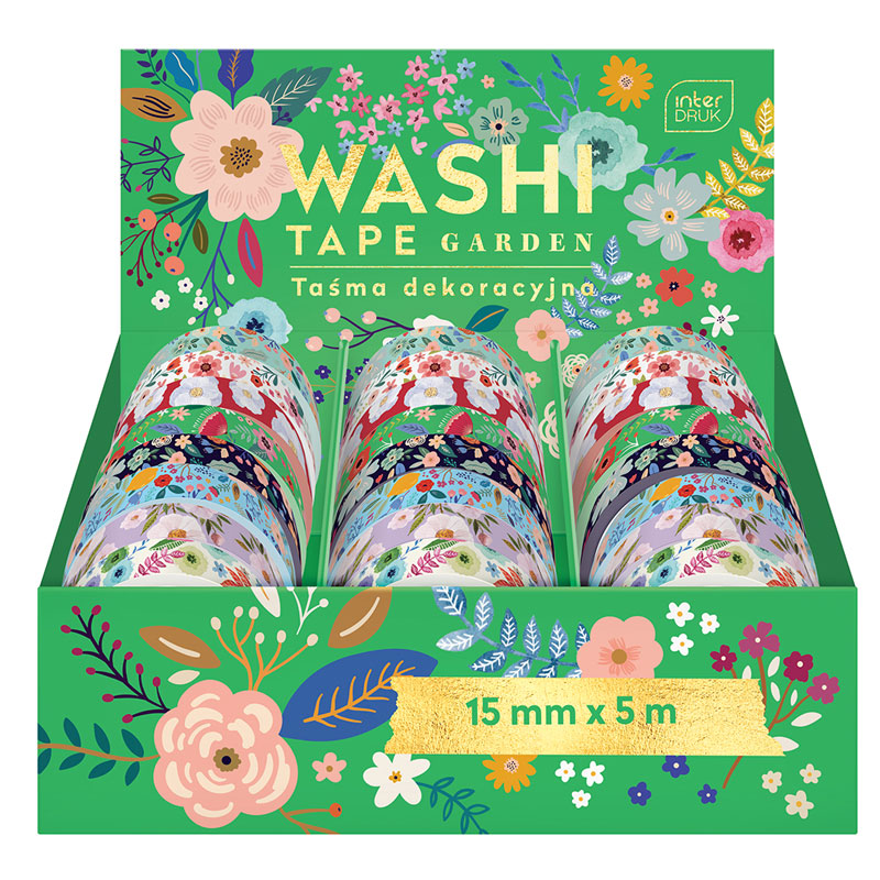 Washi Tape GARDEN Display à 24 Stück 