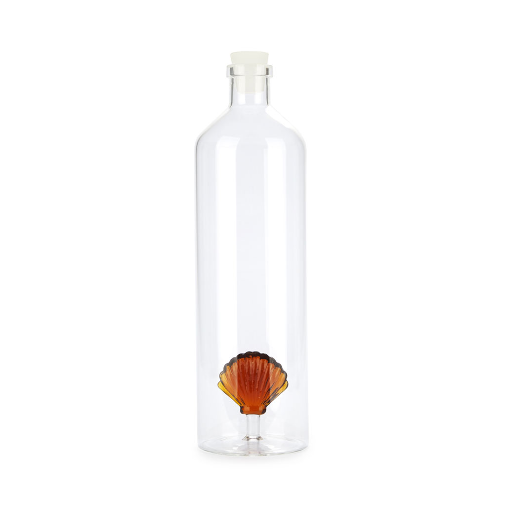 Glasflasche ATLANTIS SHELL 1.2 l amber Borosilicate